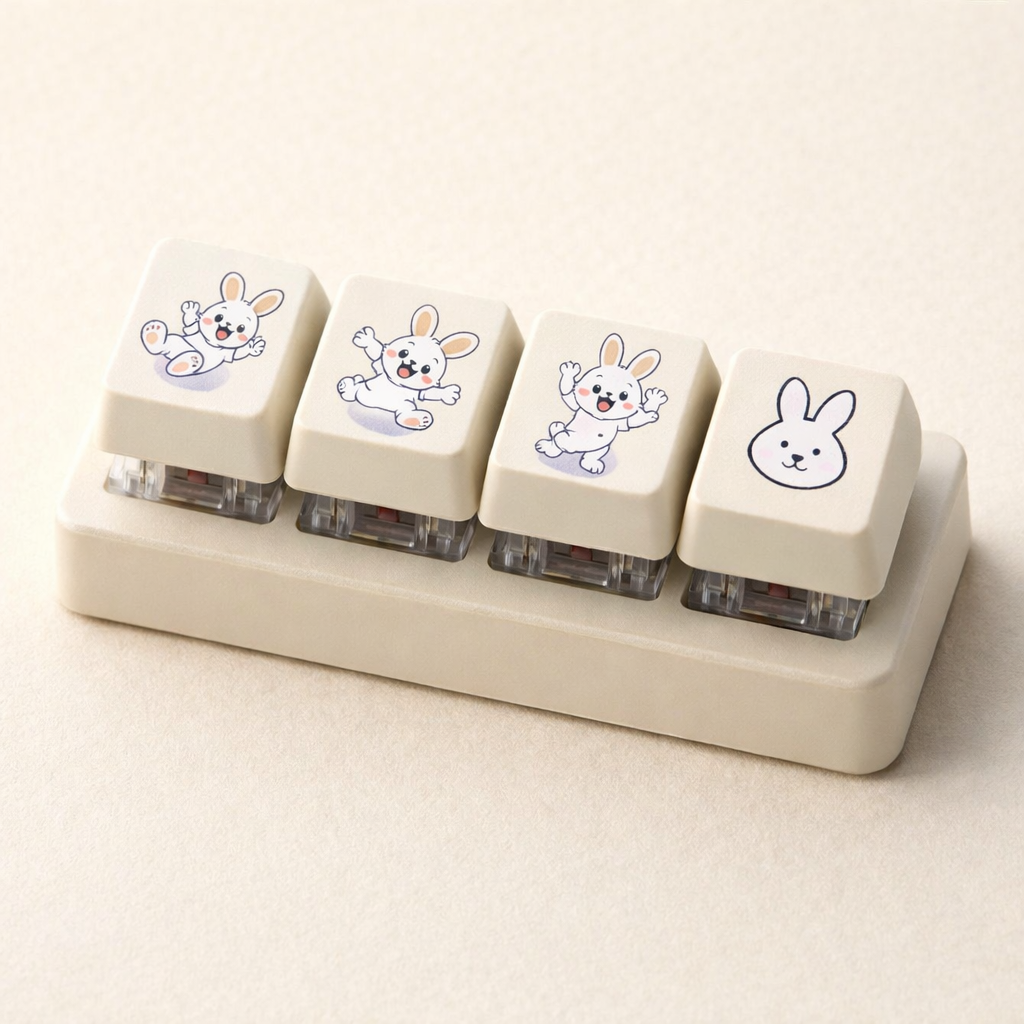 윤O랑 학생의 토끼 키캡 클리커
